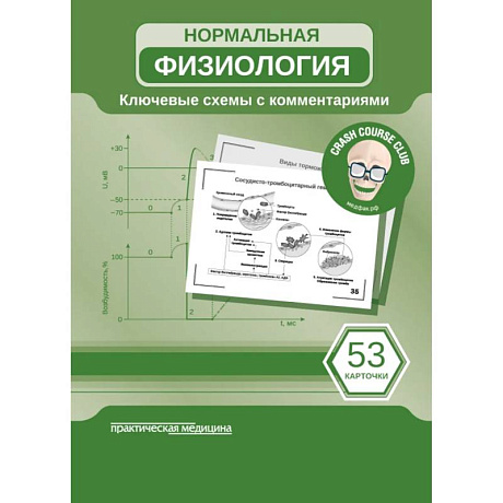 Фото Нормальная физиология. Карточки (53 штуки). Ключ схемы