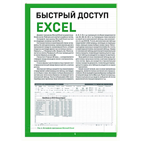 Фото Быстрый доступ. Excel