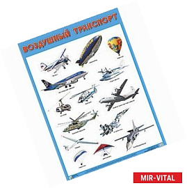 Плакат. Воздушный транспорт.