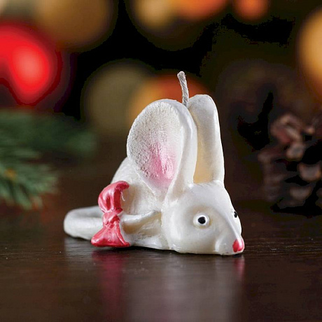 Фото Свеча декоративная 'Мышка малая', микс, 4x7,5x4,5 см