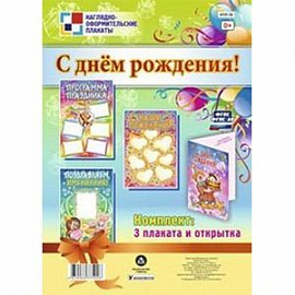 Комплект плакатов. С днем рождения!