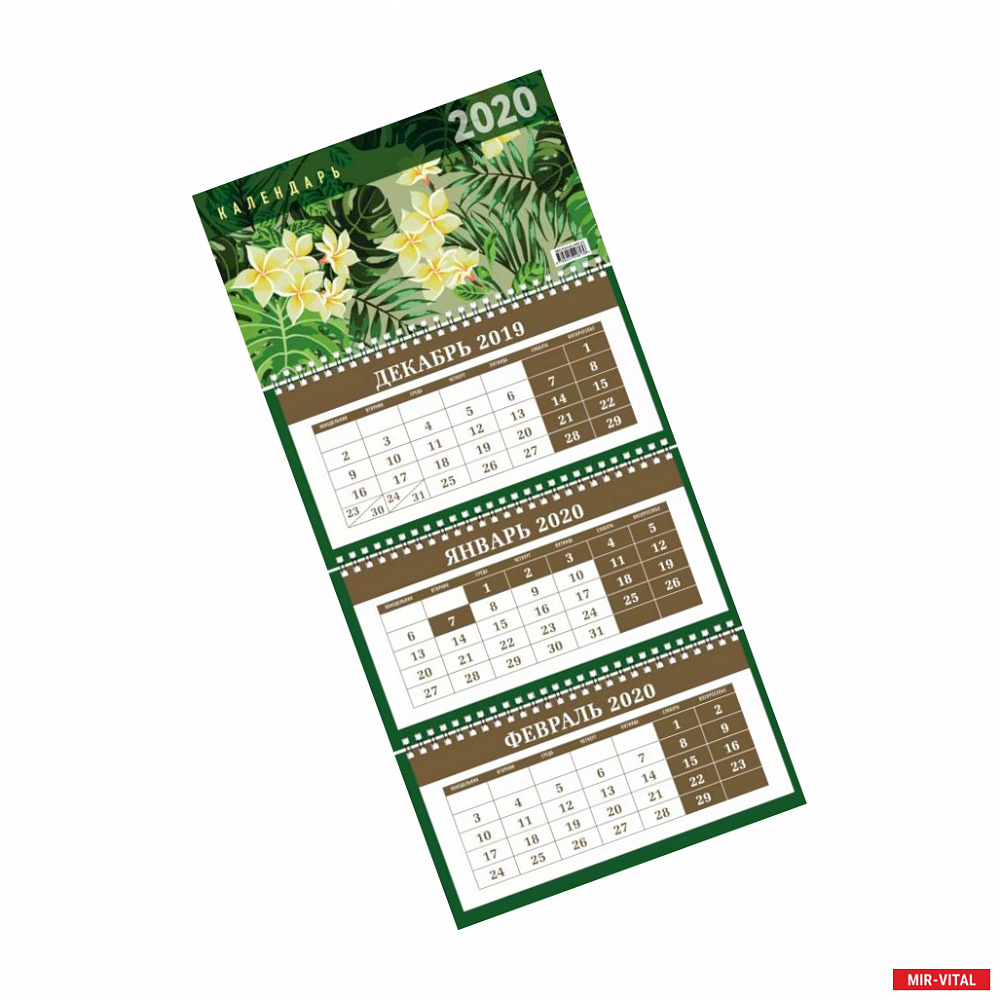 Фото Ботаника. Календарь настенный трехблочный на 2020 год