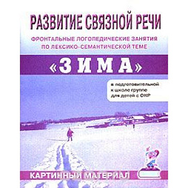 Развитие связной речи. Фронтальные логопедические занятия по теме 'Зима'. Картинный материал