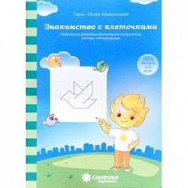 Знакомство с клеточками: Задания на развитие зрительного восприятия, мелкую моторику: для детей 3-4 лет