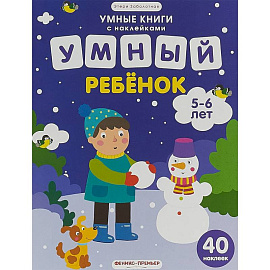 Умный ребенок. 5-6 лет. Книжка с наклейками