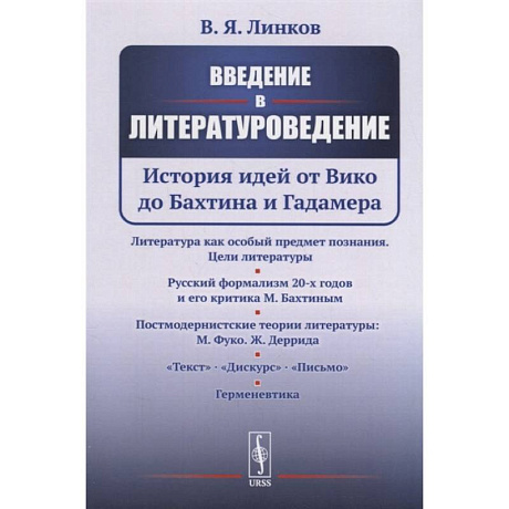 Фото Введение в литературоведение: История идей от Вико до Бахтина и Гадамера