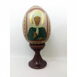 Яйцо-Икона 'Матрона Московская' (11х5)