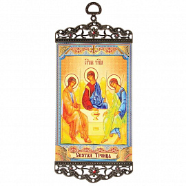 Икона-хоругвия 'Святая Троица' на подвесе