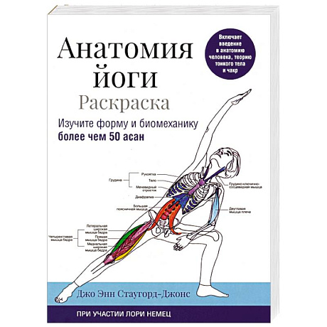 Фото Анатомия йоги. Раскраска. Изучите форму и биомеханику более чем 50 асан