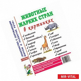 Животные жарких стран в картинках. Наглядное пособие для педагогов, логопедов, воспитателей