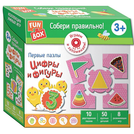 Фото Собери правильно! Цифры и фигуры (Fun Box)