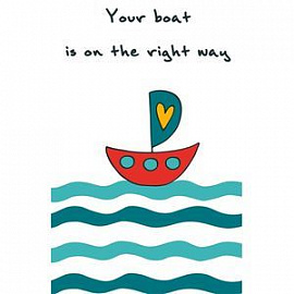 Блокнот для записей 'Your boat is on the right way'