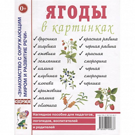 Ягоды в картинках. Наглядное пособие для педагогов, логопедов, воспитателей и родителей