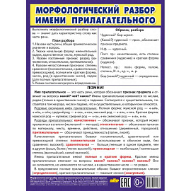 Морфологический разбор имени прилагательного