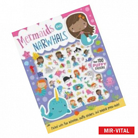 Mermaids and Narwhals Puffy Stickers book