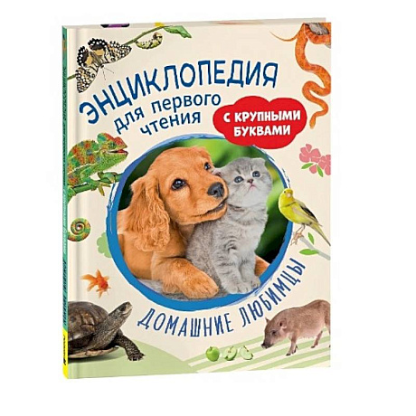 Фото Домашние любимцы. Энциклопедия для первого чтения с крупными буквами