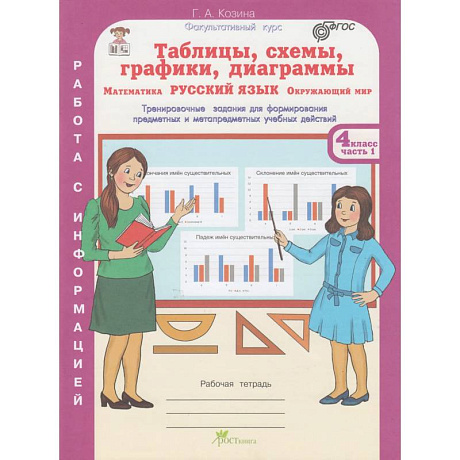 Фото Таблицы, схемы, графики, диаграммы 4 класс.Рабочая/тетрадь в 3-х частях