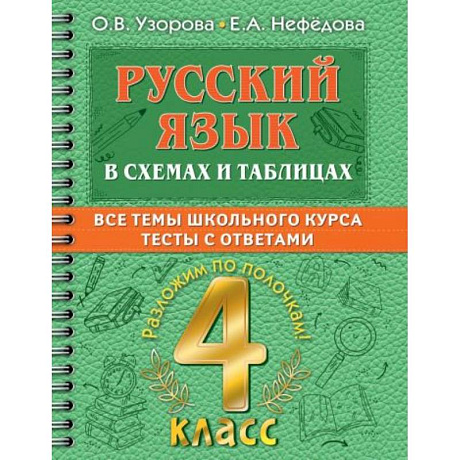 Фото Русский язык в схемах и таблицах. Все темы школьного курса 4 класса с тестами.