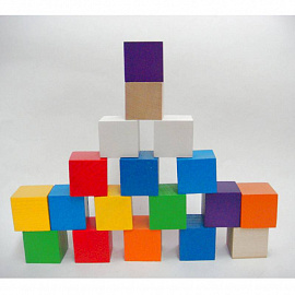 Д-635 Кубики цветные 18шт