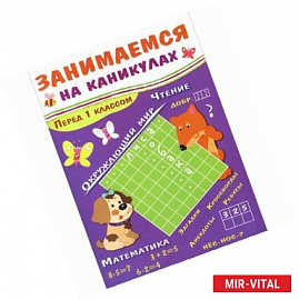 Занимаемся на каникулах. Перед 1 классом. Окружающий мир. Чтение. Правописание. Математика