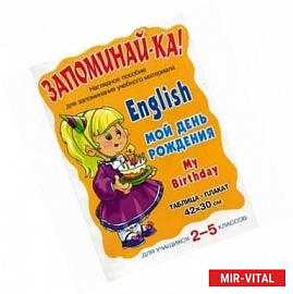 Мой день рождения. Наглядное пособие для запоминания учебного материала. 2-5 классы. Таблица-плакат