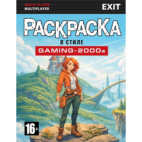 Фото Раскраска в стиле GAMING-2000s