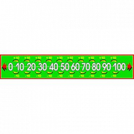 Числовой ряд десятки (мини), 50x350 мм