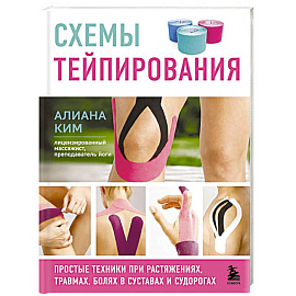 Схемы тейпирования. Простые техники при растяжениях, травмах, болях в суставах и судорогах
