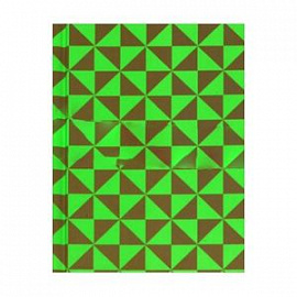 Записная книжка 'Треугольники на зеленом' (80 листов, твердый переплет)