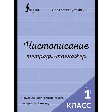 Фото Чистописание: с нуля до каллиграфического почерка за 1 месяц. Тетрадь-тренажёр. 1 класс