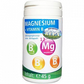 Magnesium + Vitamin B 60 капсул