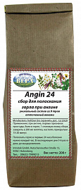 Сбор для полоскания горла при ангине Angin 24, 200 грамм