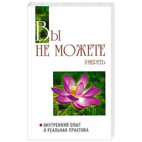 Фото Вы не можете умереть. Внутренний опыт и реальная практика