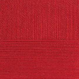 Ангорская тёплая. Цвет 88-Красный мак. 5x100г