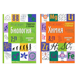 Справочник в таблицах. Биология. Химия. 7-11 кл. (комплект из 2-х книг)