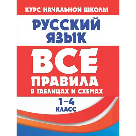 Фото Русский язык 1-4 кл.Все правила в таблицах и схемах