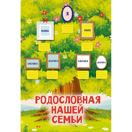 Фото Родословная нашей семьи. Плакат с наклейками