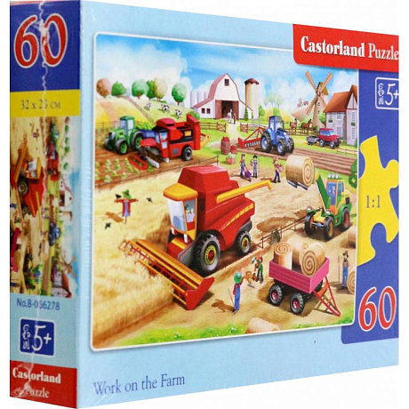 Фото Puzzle-60 MIDI В-066278 Работы на ферме